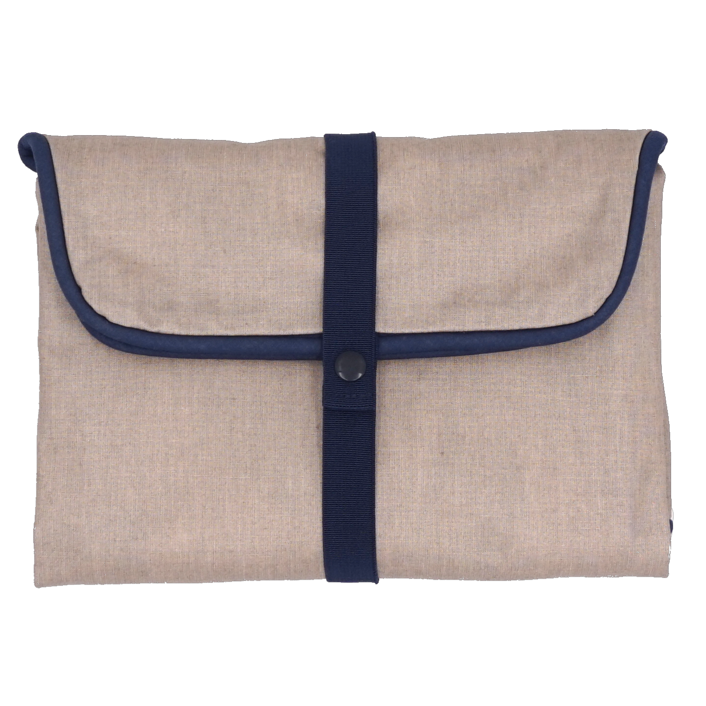 Wickelunterlage Affen taupe & dunkelblau