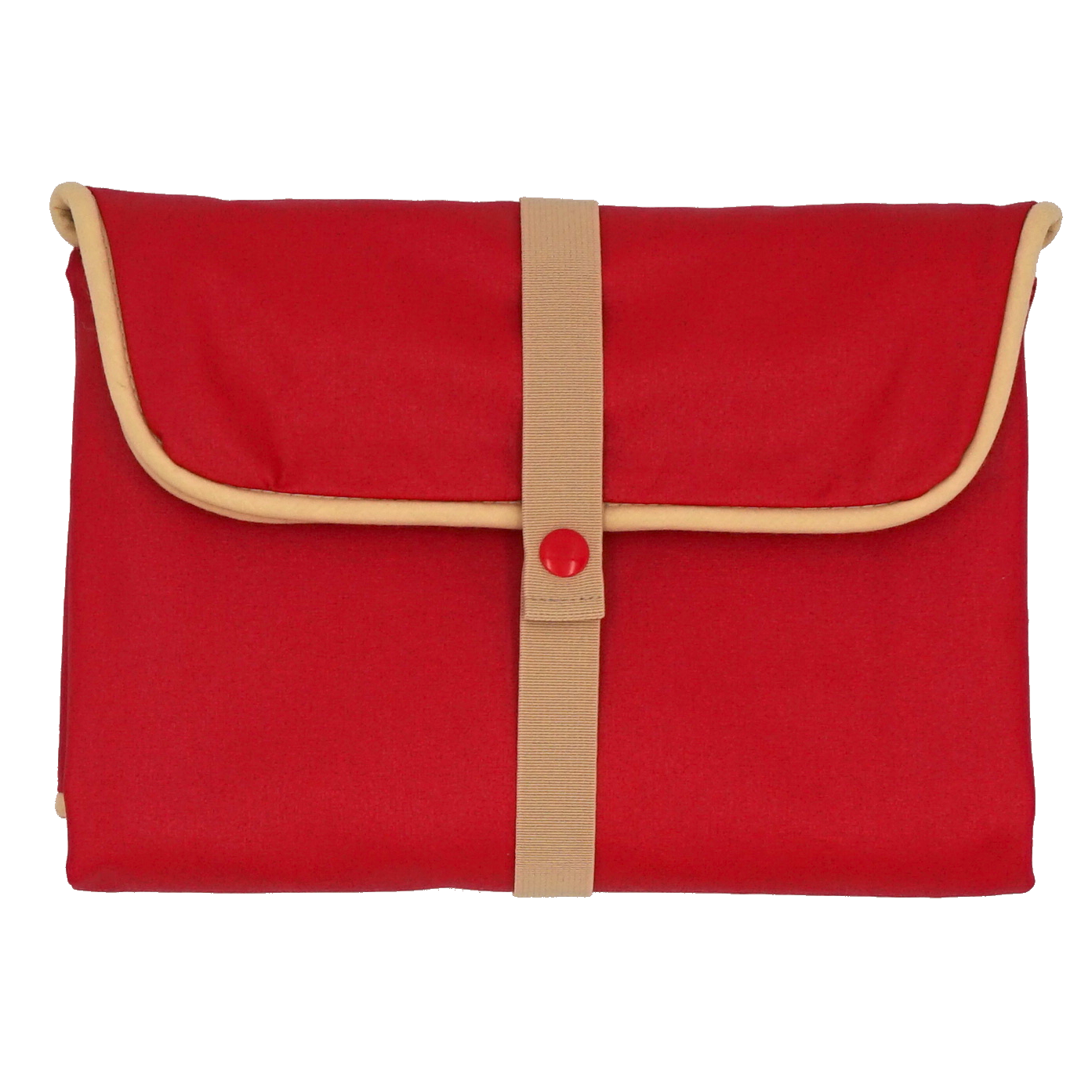 Wickelunterlage gelbe Affen rot & beige