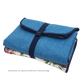 Wickeltasche Blumen petrol & dunkelblau